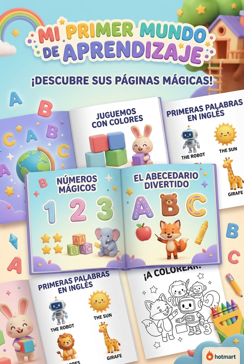 Mi primer mundo de aprendizaje 🌈 + Bonos 🎁 + App interactiva 🎮